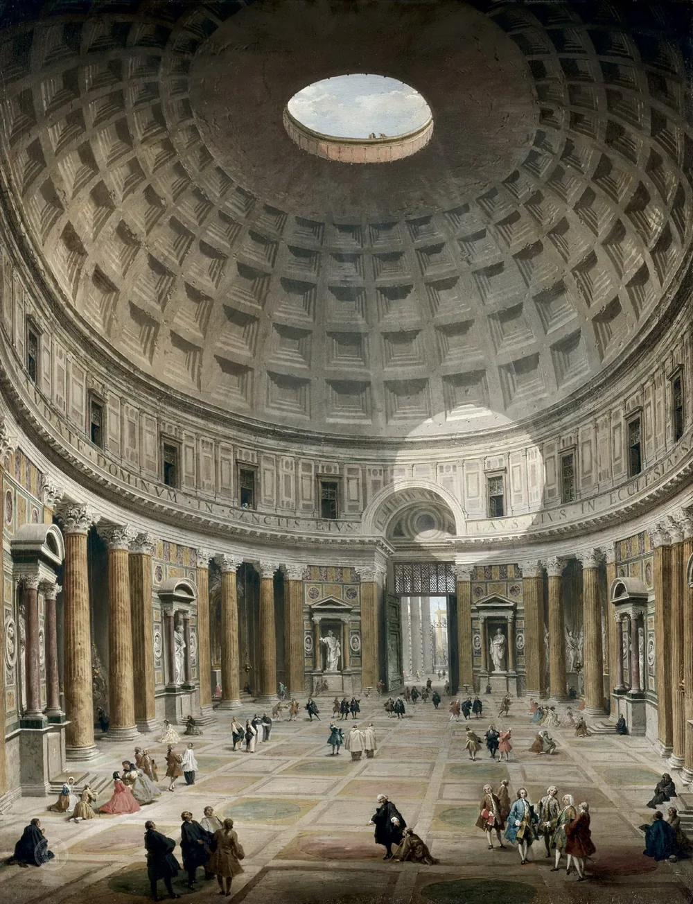 Interior of the Pantheon, Rome, Giovanni Paolo Panini, 1730s