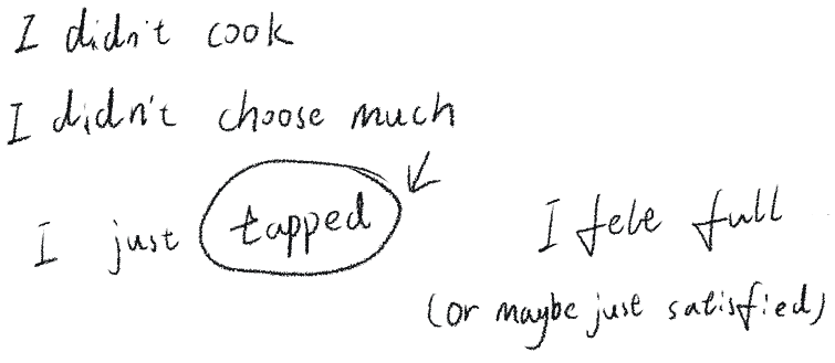 Diary, 15 Oct: the key lines in my handwriting