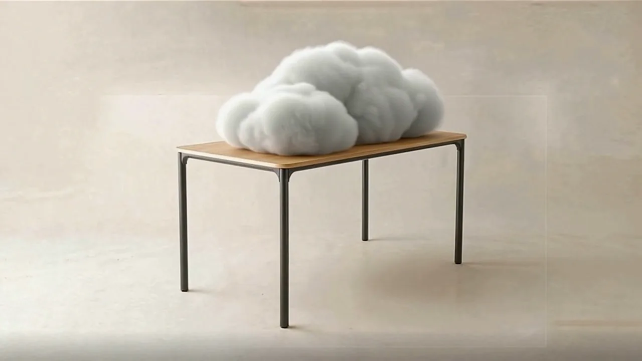 the cloud · AI-generated shot