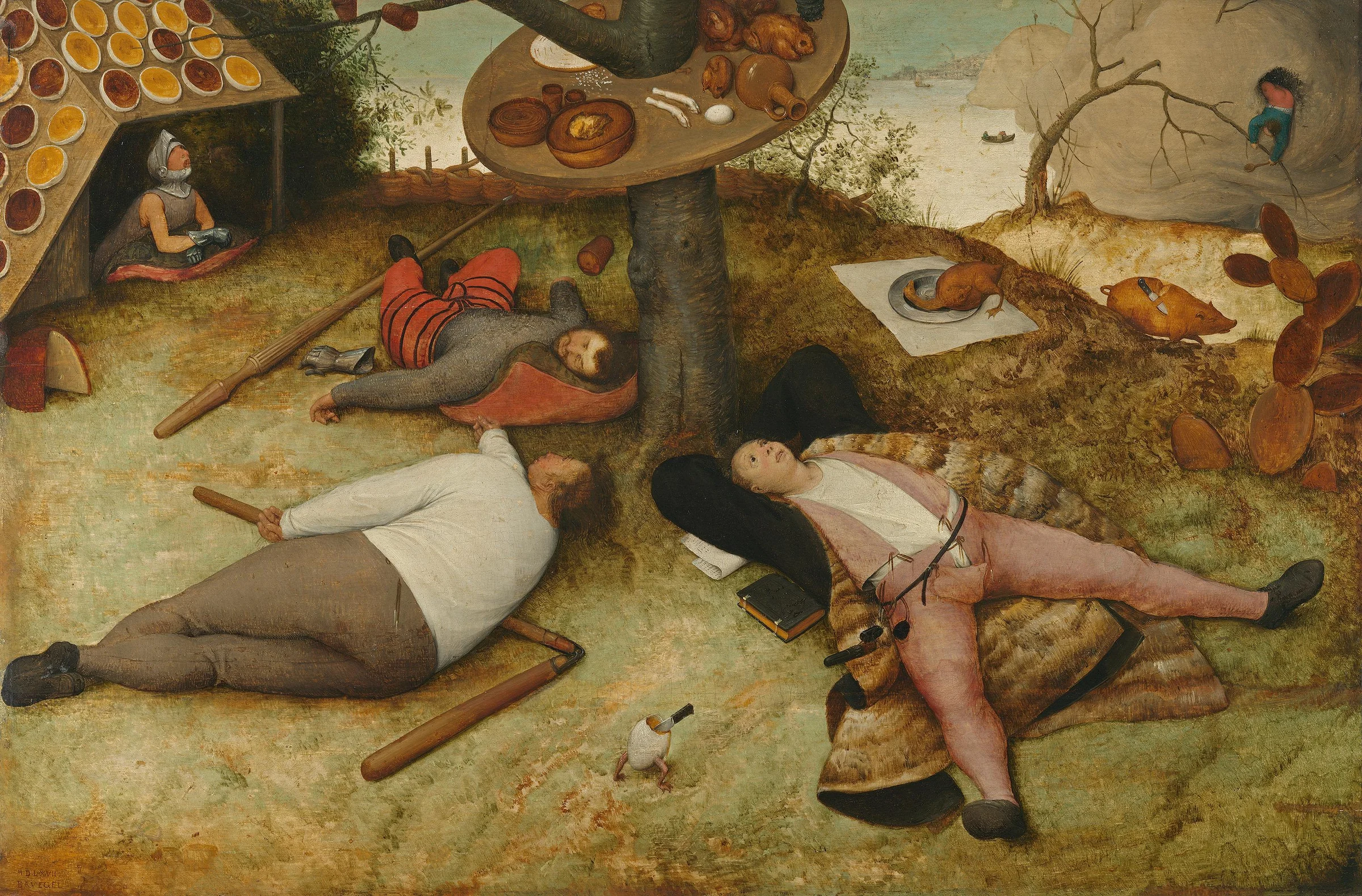 The Land of Cockaigne, Pieter Bruegel the Elder, 1567, Alte Pinakothek, Munich