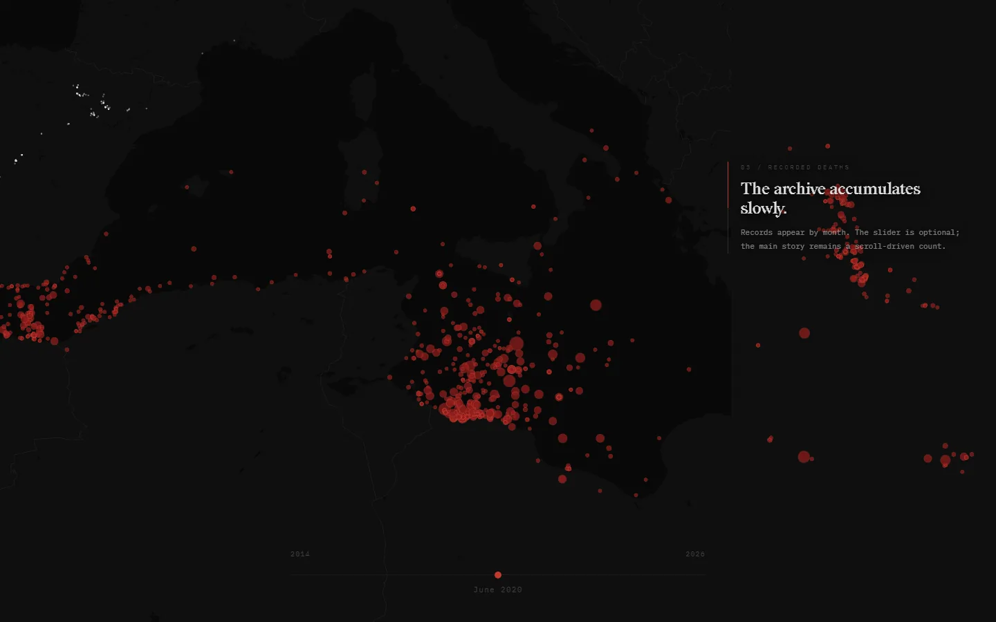 Chapter one: tracked movement gives way to an incident archive.